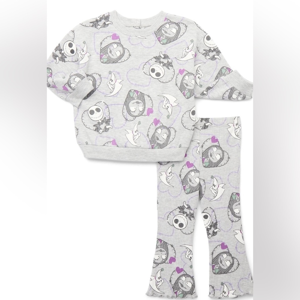 NWT Disney Baby Nightmare Before Christmas 2 Piece Outfit Set 0-3M